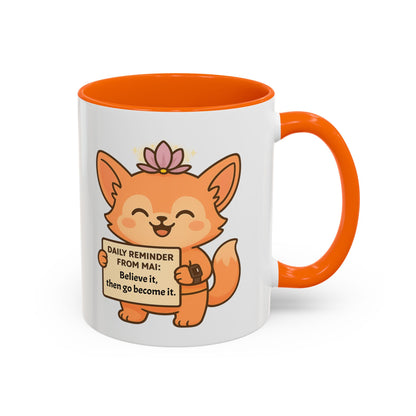 Cute Motivational Coffee Mug, Inspirational Gift, Daily Reminder from Mai Mug, Cat Lover Gift, Coffee Lover's Companion