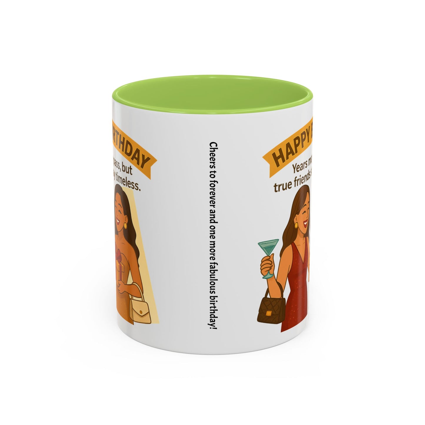 Timeless Birthday Accent Coffee Mug - Perfect Gift for Celebrations