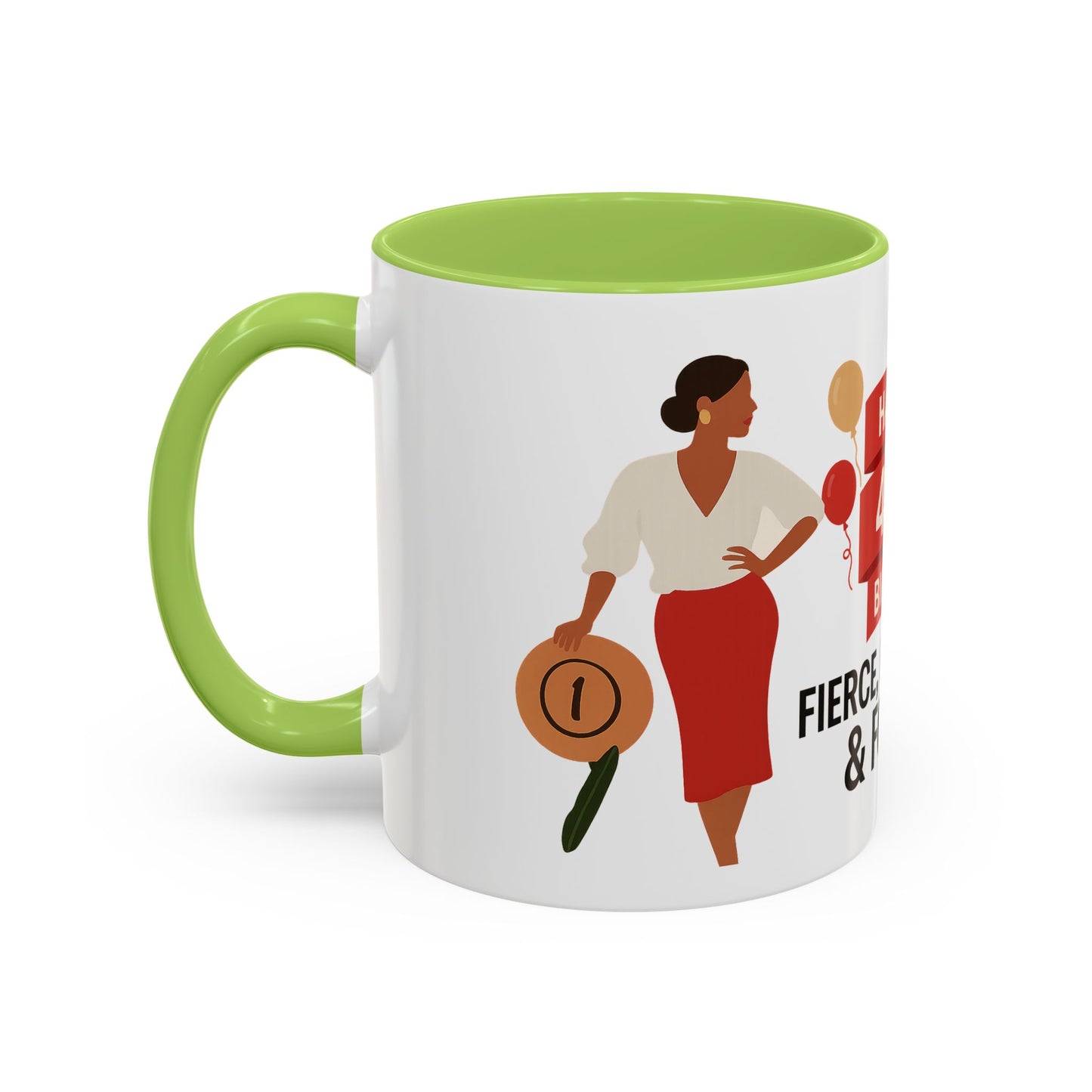 Happy 40th Birthday Coffee Mug — Fierce, Fabulous & Forty!