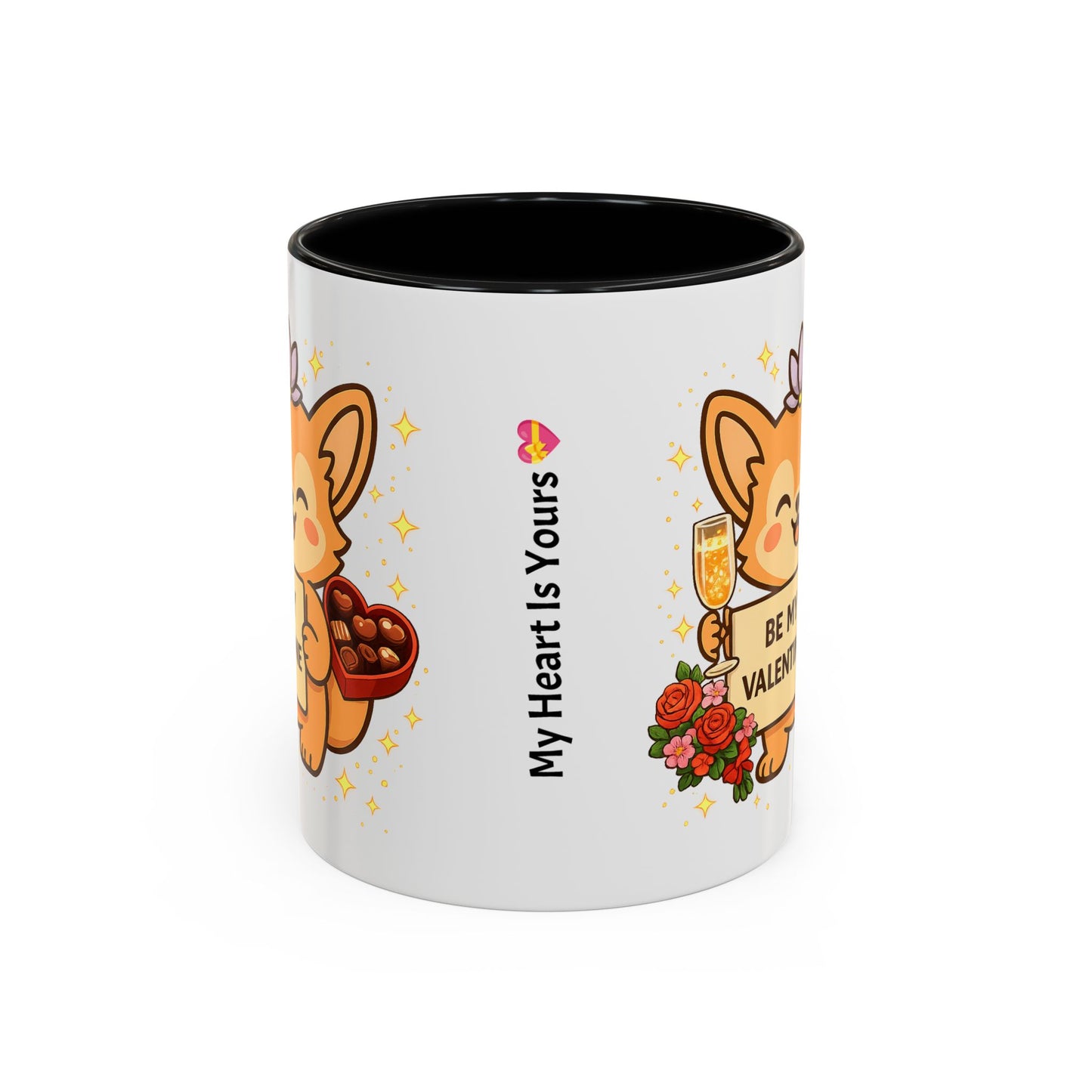 Valentine Coffee Mug  "Be My Valentine" Gift