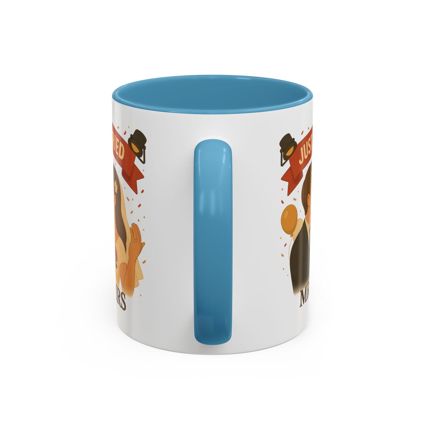 Just Married Coffee Mug | Wedding Gift | Newlywed Coffee Cup | Mr & Mrs Mug | Bride and Groom Drinkware