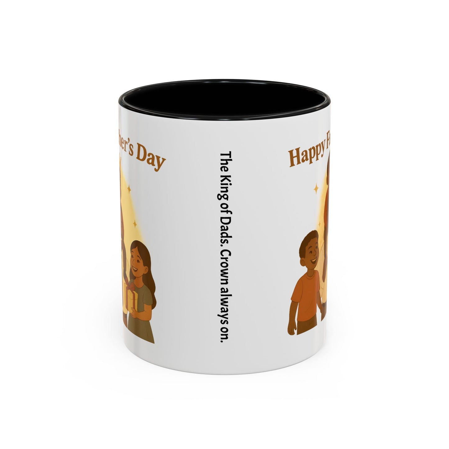 Happy Father's Day Coffee Mug - Celebrate Dad with Joyful Family Design