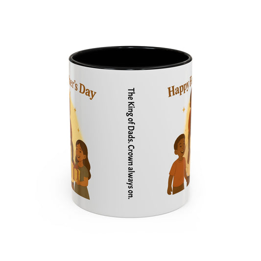 Happy Father's Day Coffee Mug - Celebrate Dad with Joyful Family Design