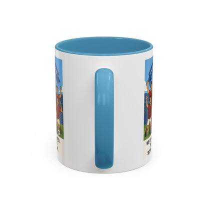 We came, We played, we conquered football Coffee Mug