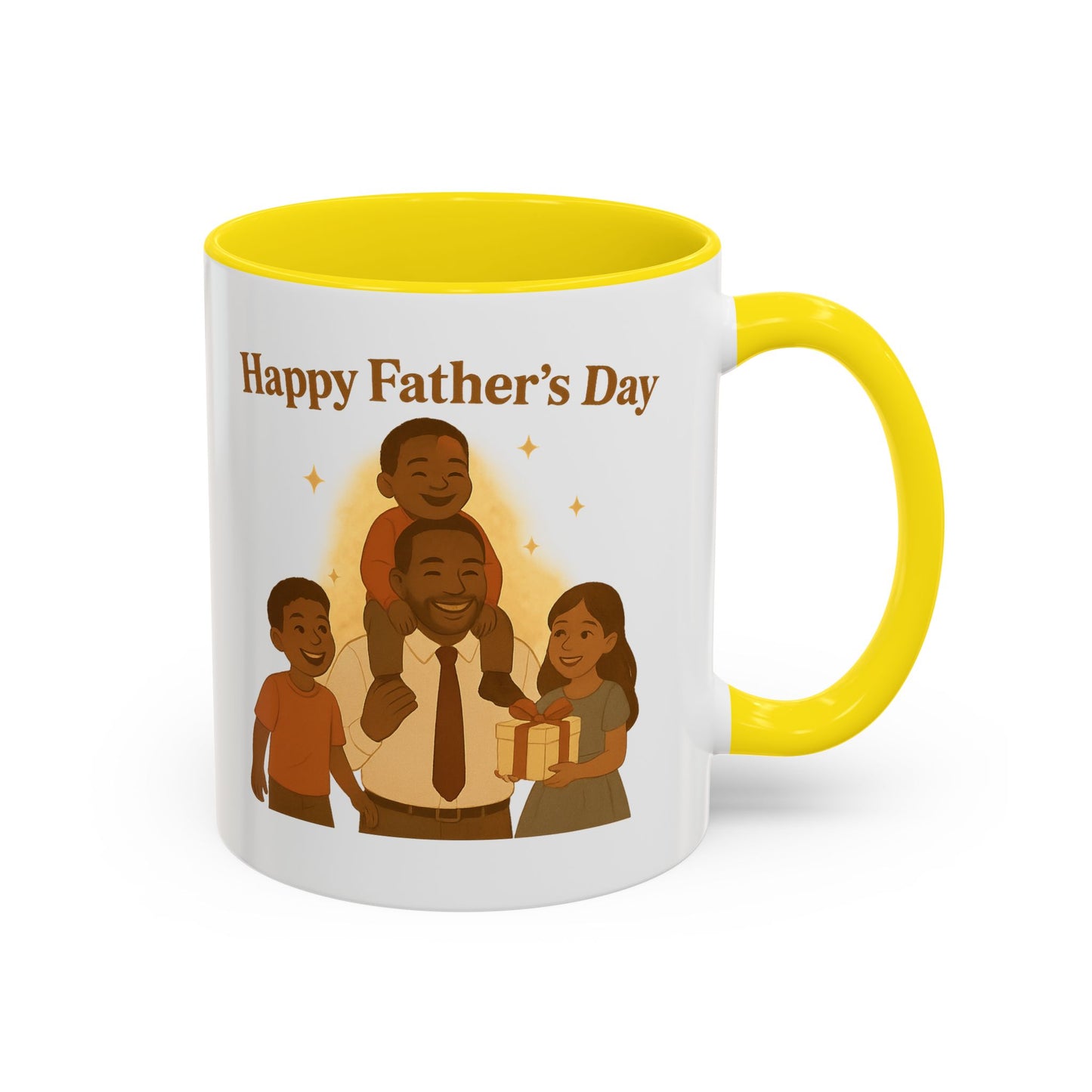Happy Father's Day Coffee Mug - Celebrate Dad with Joyful Family Design