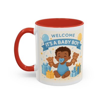 Welcome Baby Boy Coffee Mug - Born to Steal Hearts - Perfect Baby Shower Gift