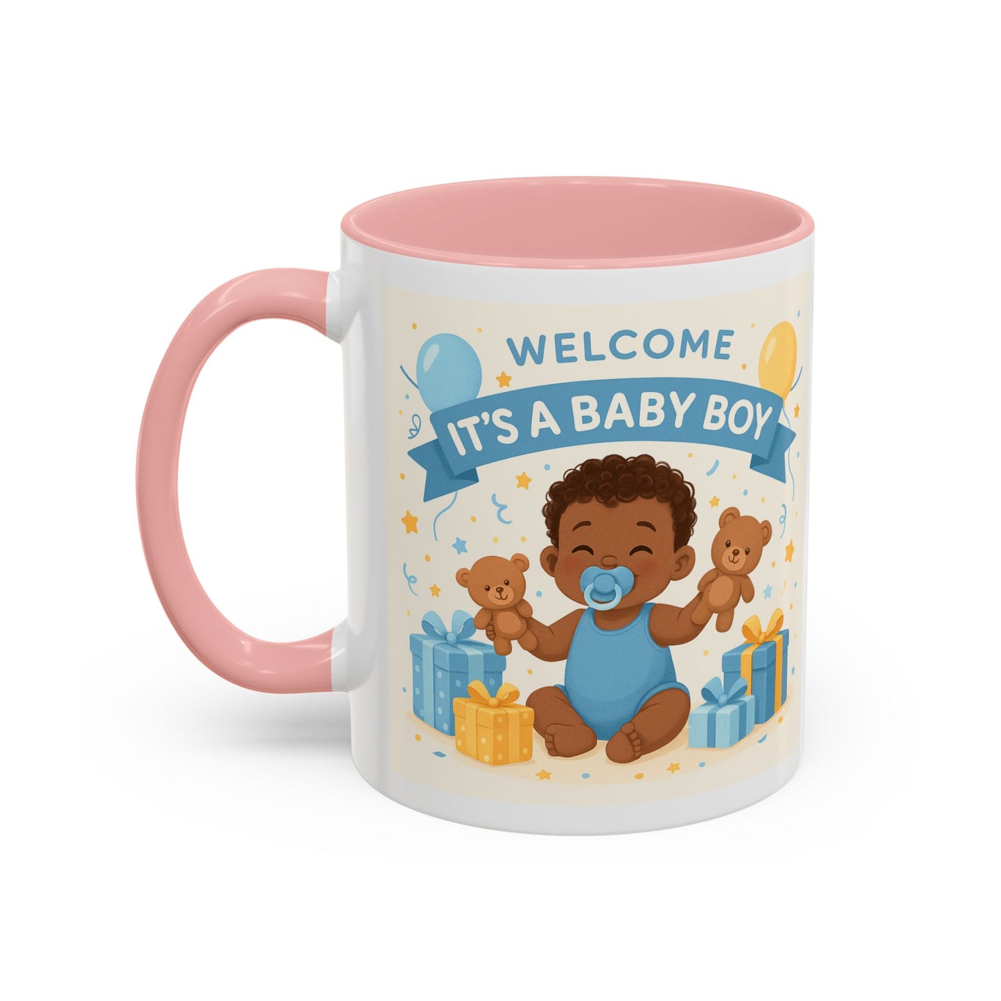 Baby Boy Announcement Coffee Mug, Newborn, Welcome Baby Boy Gift