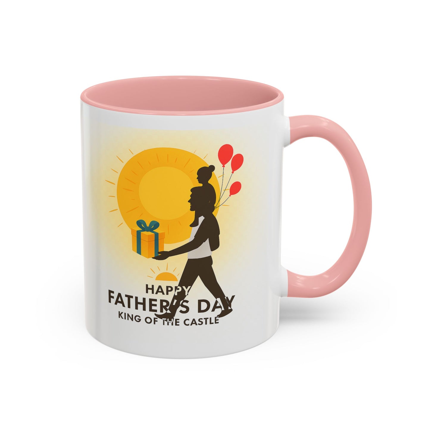 Father's Day Accent Coffee Mug - King of the Castle Design