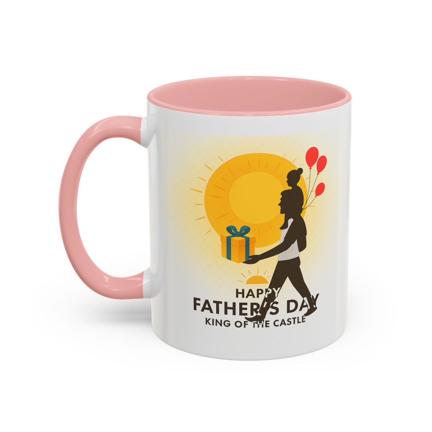 Father's Day Accent Coffee Mug - King of the Castle Design
