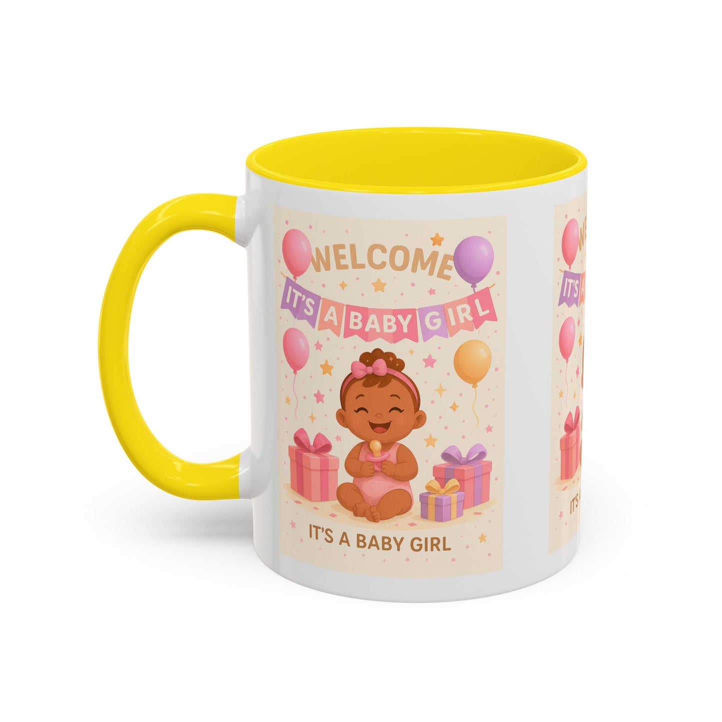 Personalized Baby Girl Welcome Mug - Cute Baby Design
