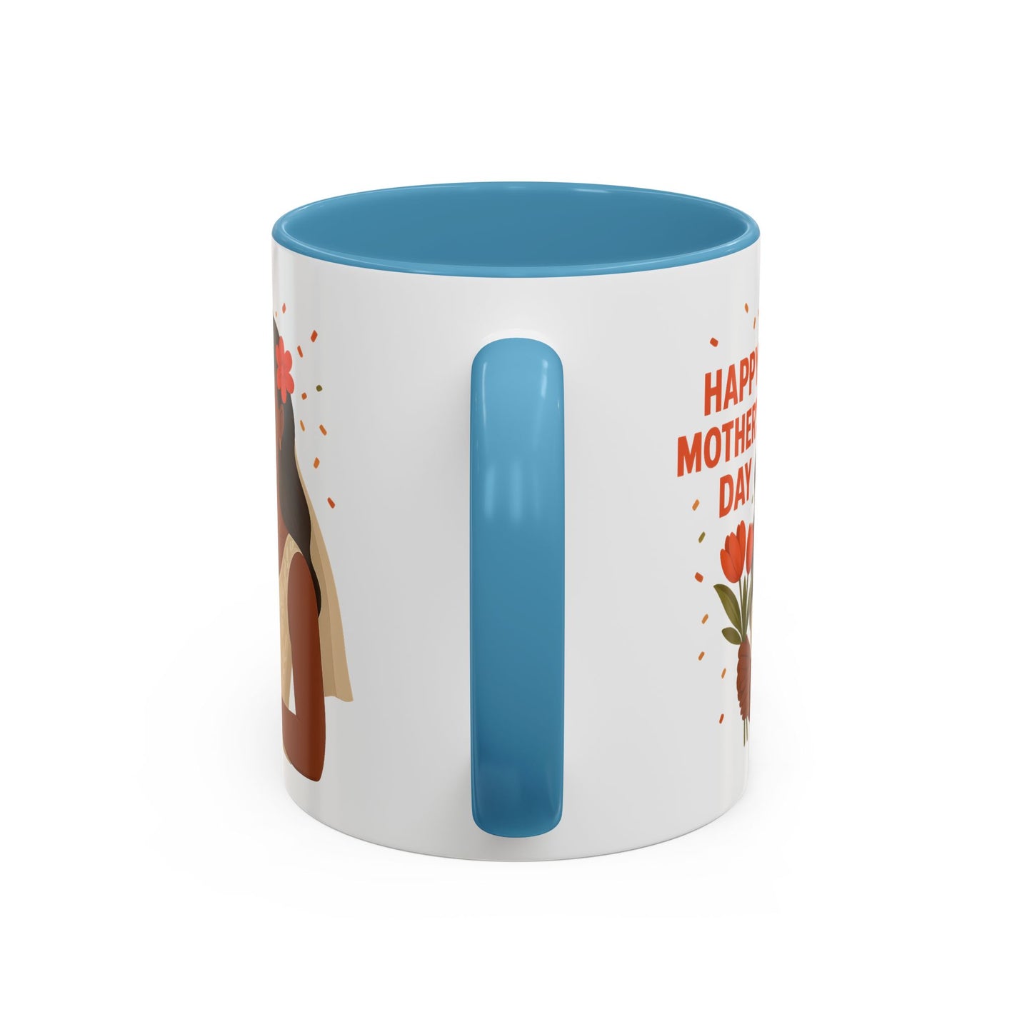 Elegant Mother's Day Accent Coffee Mug - Floral Gift, Tea Mug, Personalized Drinkware, Inspirational Cup, Birthday Present