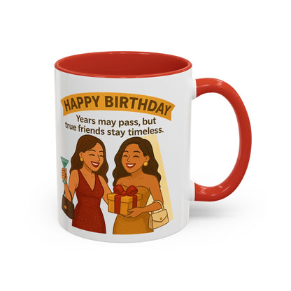 Timeless Birthday Accent Coffee Mug - Perfect Gift for Celebrations