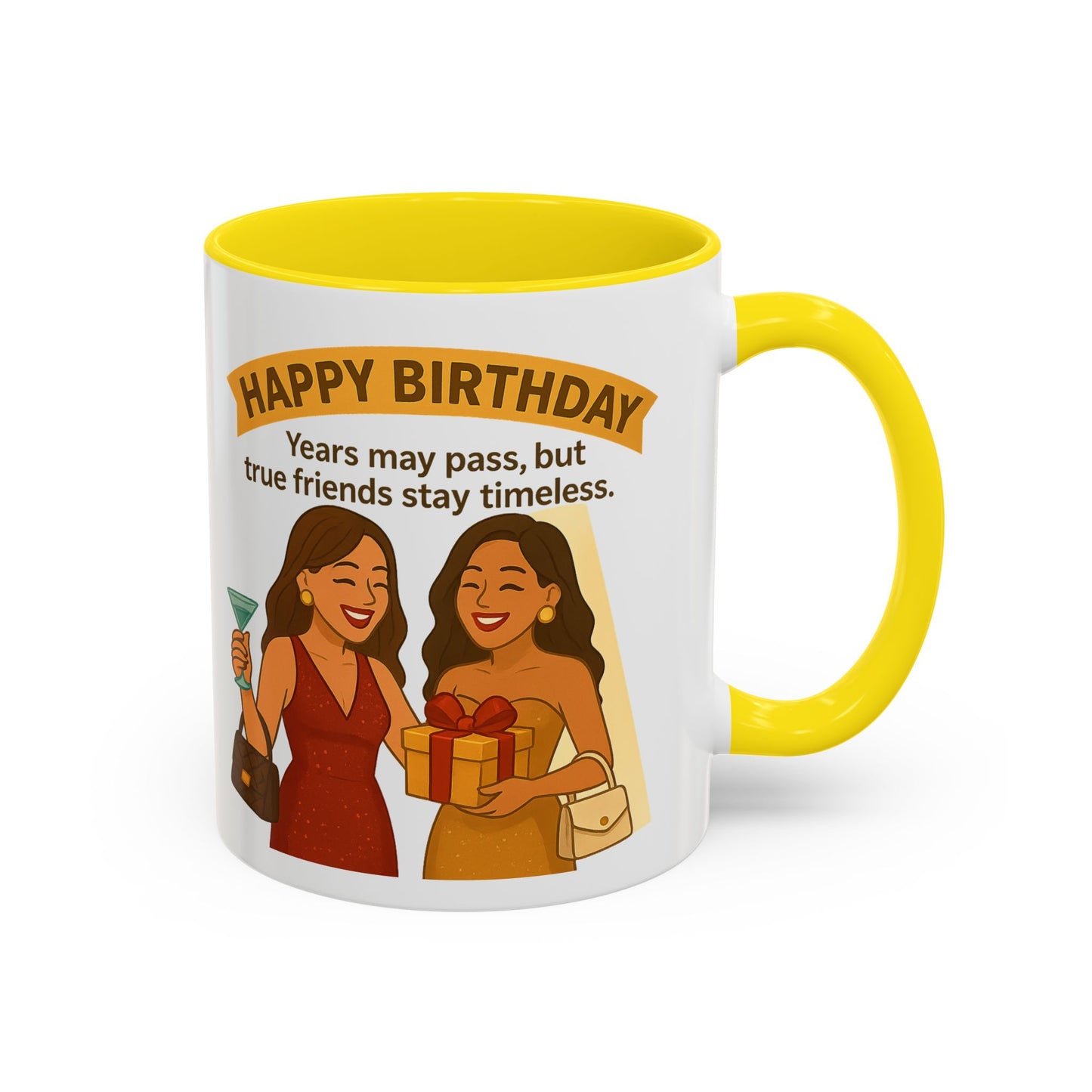 Timeless Birthday Accent Coffee Mug - Perfect Gift for Celebrations