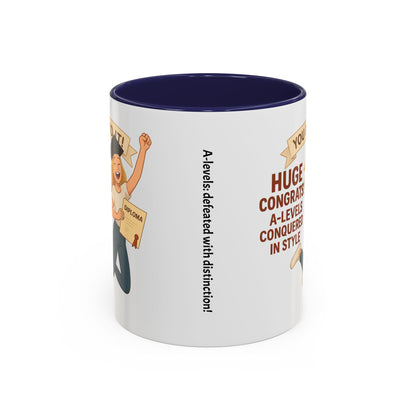 Celebratory Graduation Coffee Mug - 'You Did It!' A-Levels