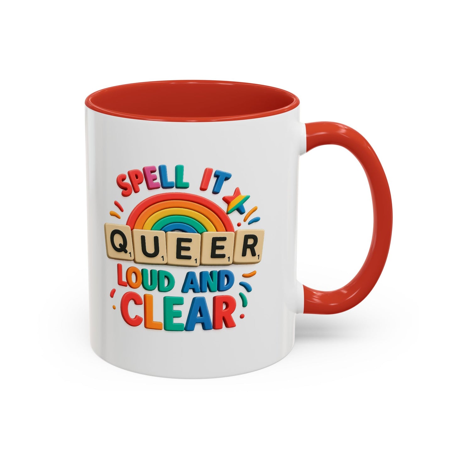 Pride Coffee Mug - Spell It Queer Loud and Clear