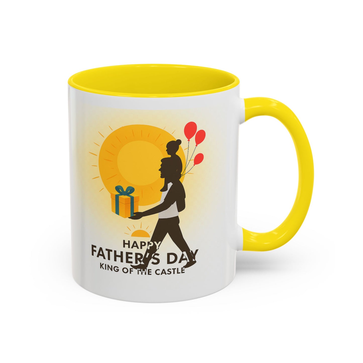 Father's Day Accent Coffee Mug - King of the Castle Design