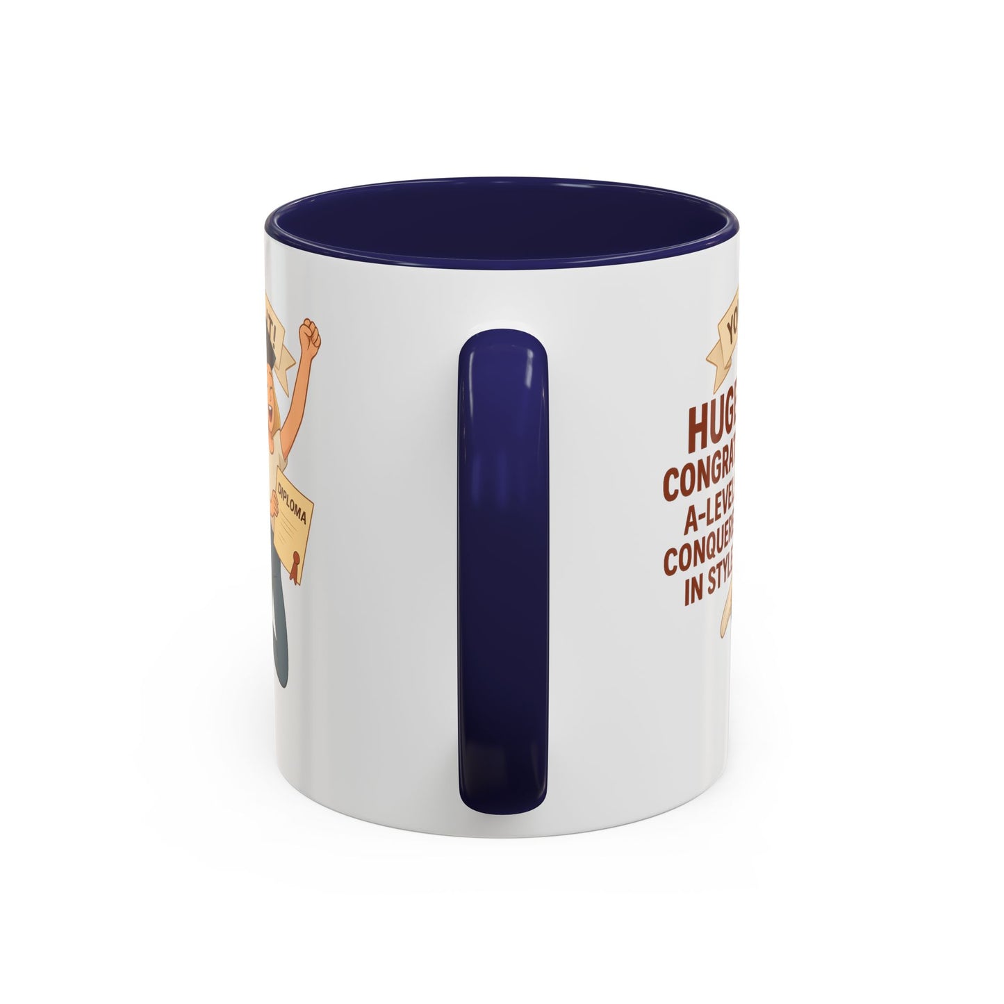 Celebratory Graduation Coffee Mug - 'You Did It!' A-Levels