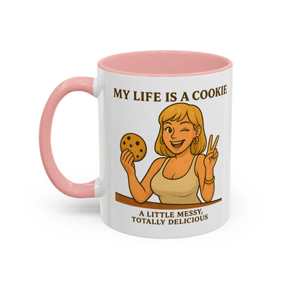 Funny Life is a Cookie Coffee Mug - Perfect for Treat Lovers