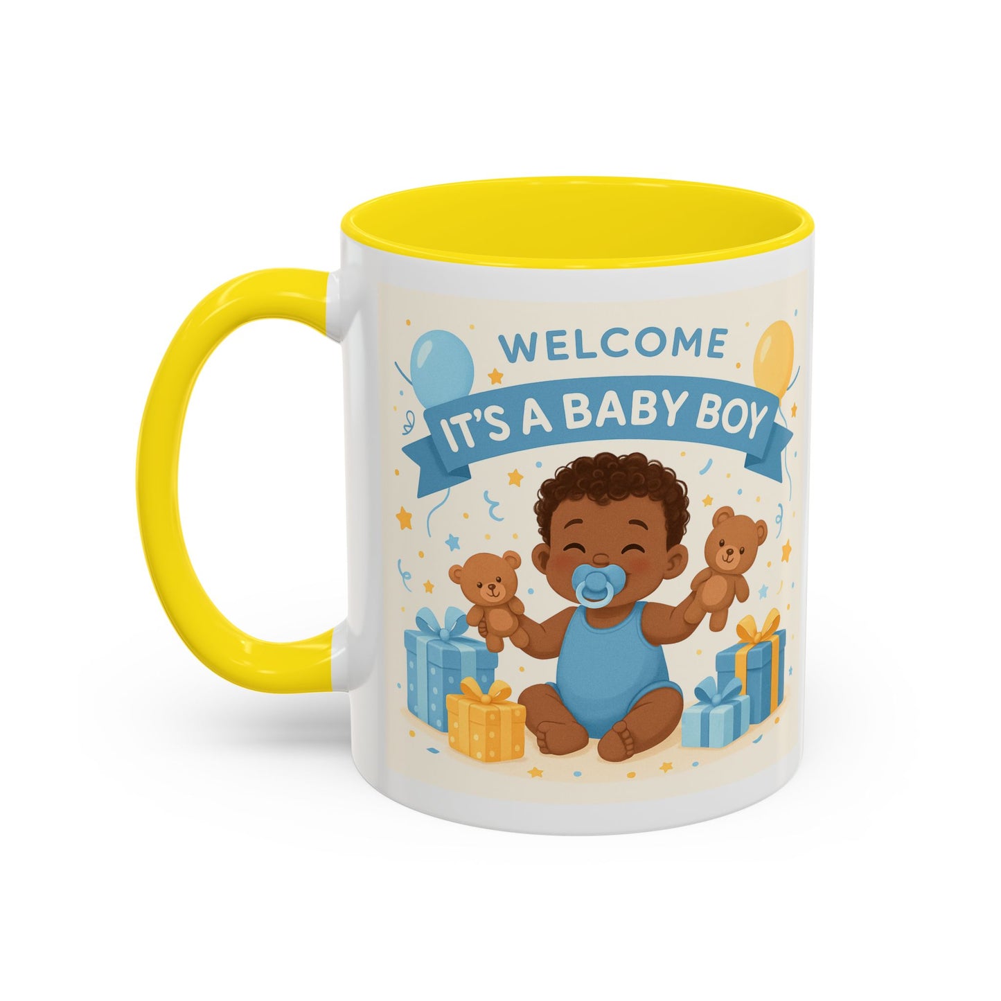Welcome Baby Boy Coffee Mug - Born to Steal Hearts - Perfect Baby Shower Gift