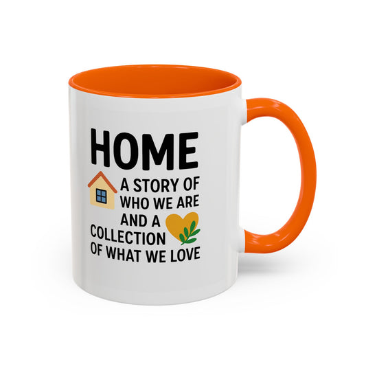 Home Story Accent Coffee Mug | 11 oz & 15 oz | Perfect Gift for New Homeowners