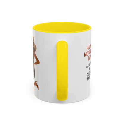 Queen Mode Mother's Day Coffee Mug | Stylish Black Accent Design