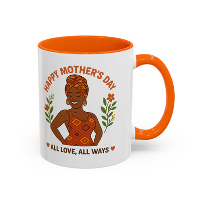 Happy Mother's Day Coffee Mug - Every Queen Deserves Her Day - Afro