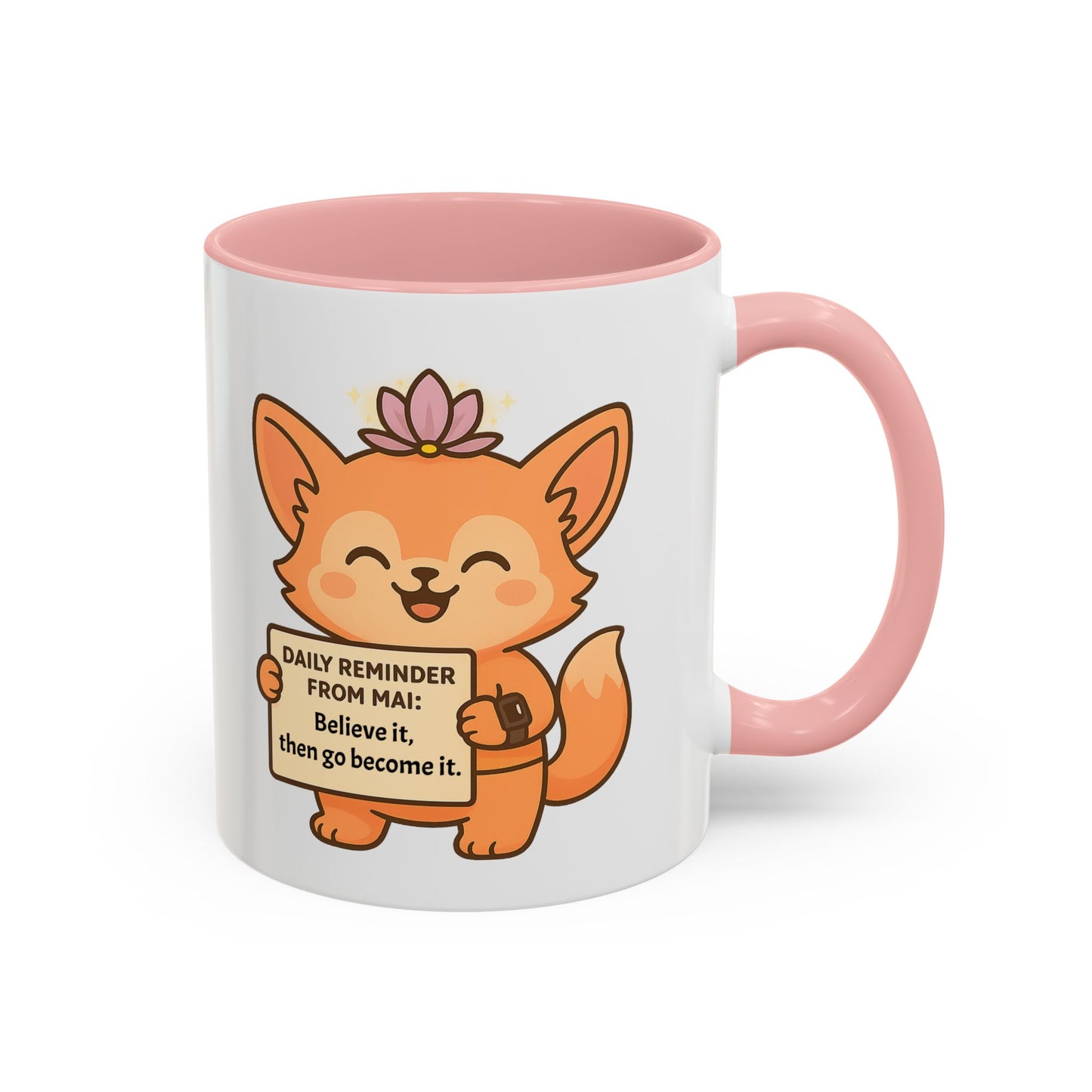 Cute Motivational Coffee Mug, Inspirational Gift, Daily Reminder from Mai Mug, Cat Lover Gift, Coffee Lover's Companion