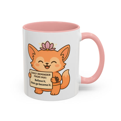 Cute Motivational Coffee Mug, Inspirational Gift, Daily Reminder from Mai Mug, Cat Lover Gift, Coffee Lover's Companion