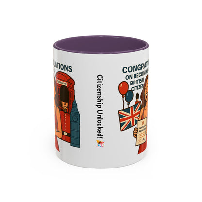 Celebratory British Citizenship Mug, Unique Gift for New Citizens, Fun Coffee Cup, Personal Achievement