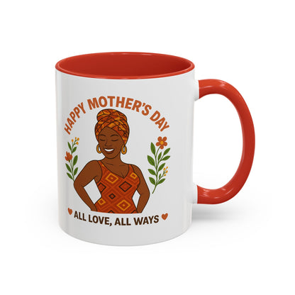 Happy Mother's Day Coffee Mug - Every Queen Deserves Her Day - Afro