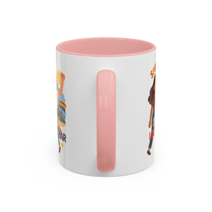 LGBTQ+ Pride Accent Coffee Mug - 'Spell It Queer Loud and Clear' - 11oz & 15oz