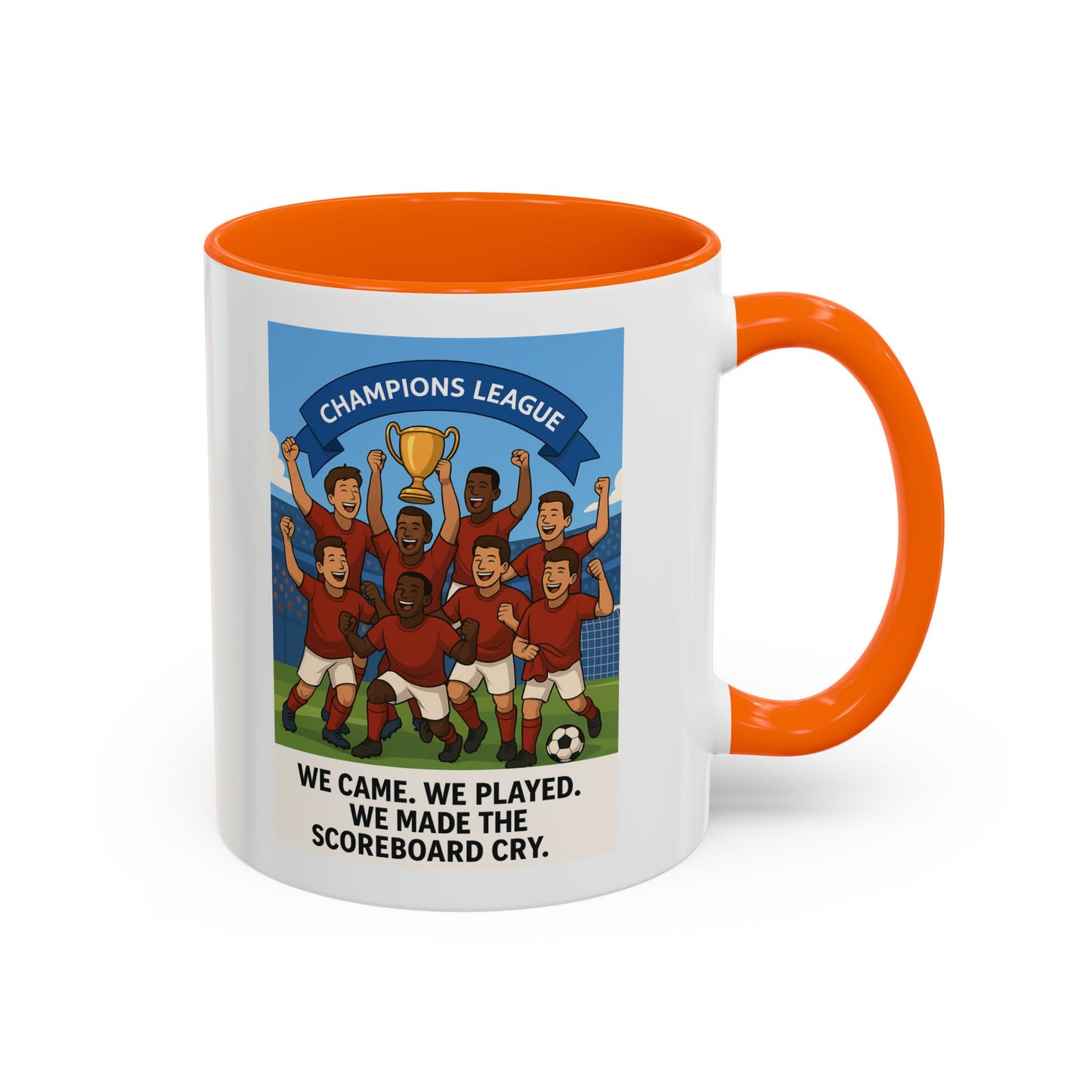 We came, We played, we conquered football Coffee Mug
