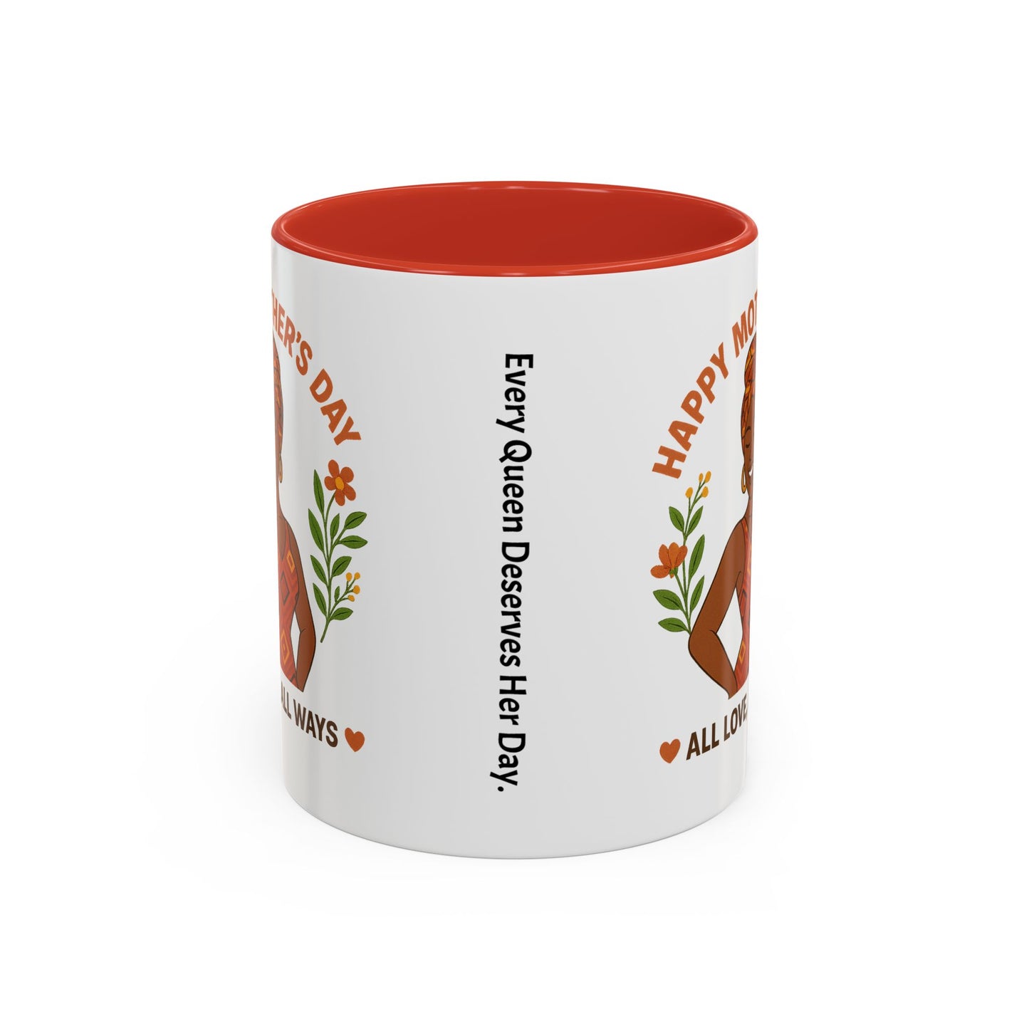 Happy Mother's Day Coffee Mug - Every Queen Deserves Her Day - Afro