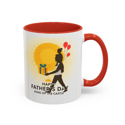 Father's Day Accent Coffee Mug - King of the Castle Design