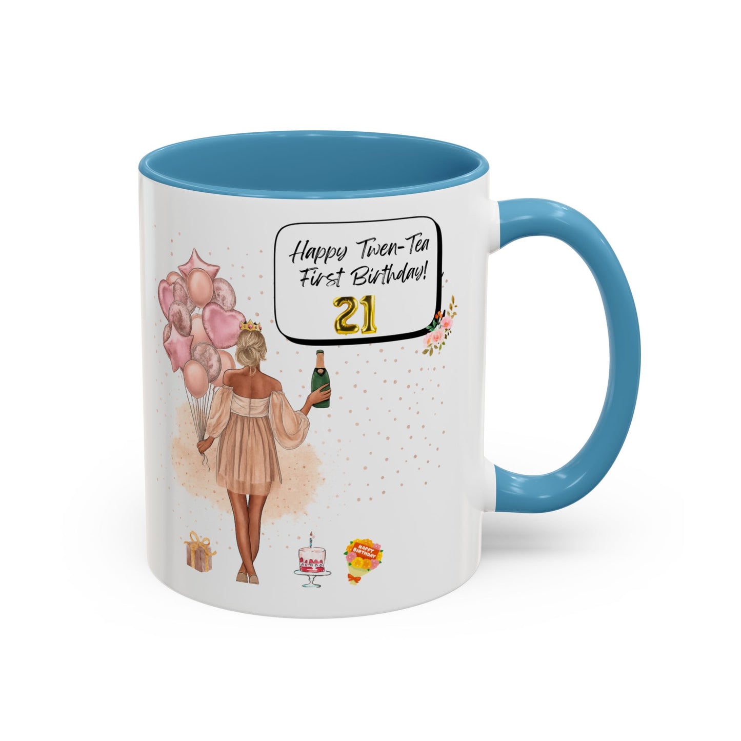 21st Birthday Celebration Coffee Mug, Funny Gift for Turning 21