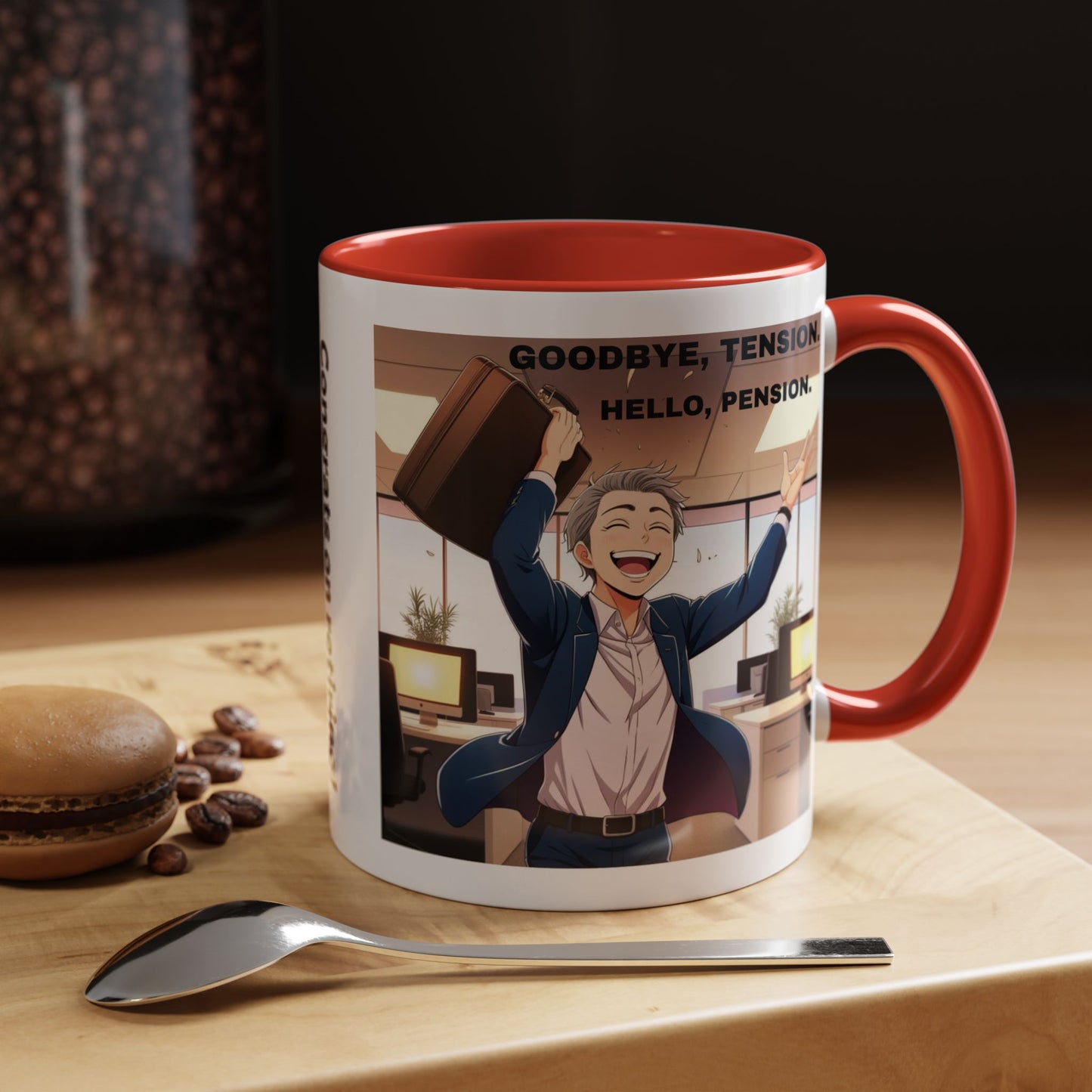 Retirement Celebration Coffee Mug - Goodbye Tension, Hello Pension!
