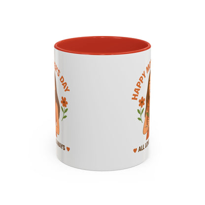 Mother's Day Accent Coffee Mug - All Love, All Ways - Perfect Gift for Moms