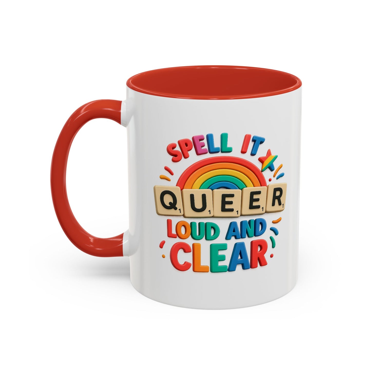 Pride Coffee Mug - Spell It Queer Loud and Clear