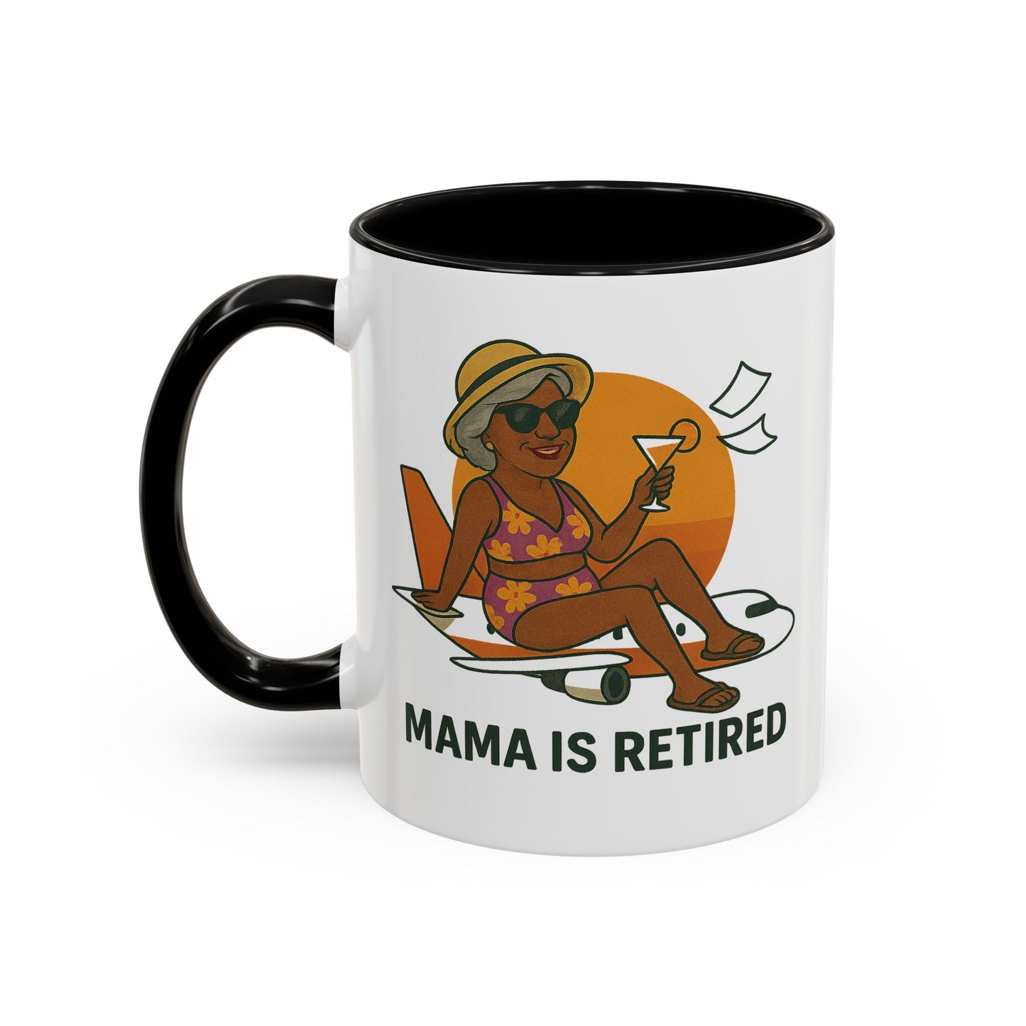 Charming Retired Mama Coffee Mug - Fun Gift for Retirement Celebration