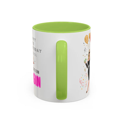 Happy 30th Birthday Accent Coffee Mug, Fun Gift for Her, Toast to Turning 30, Unique Drinkware for Parties