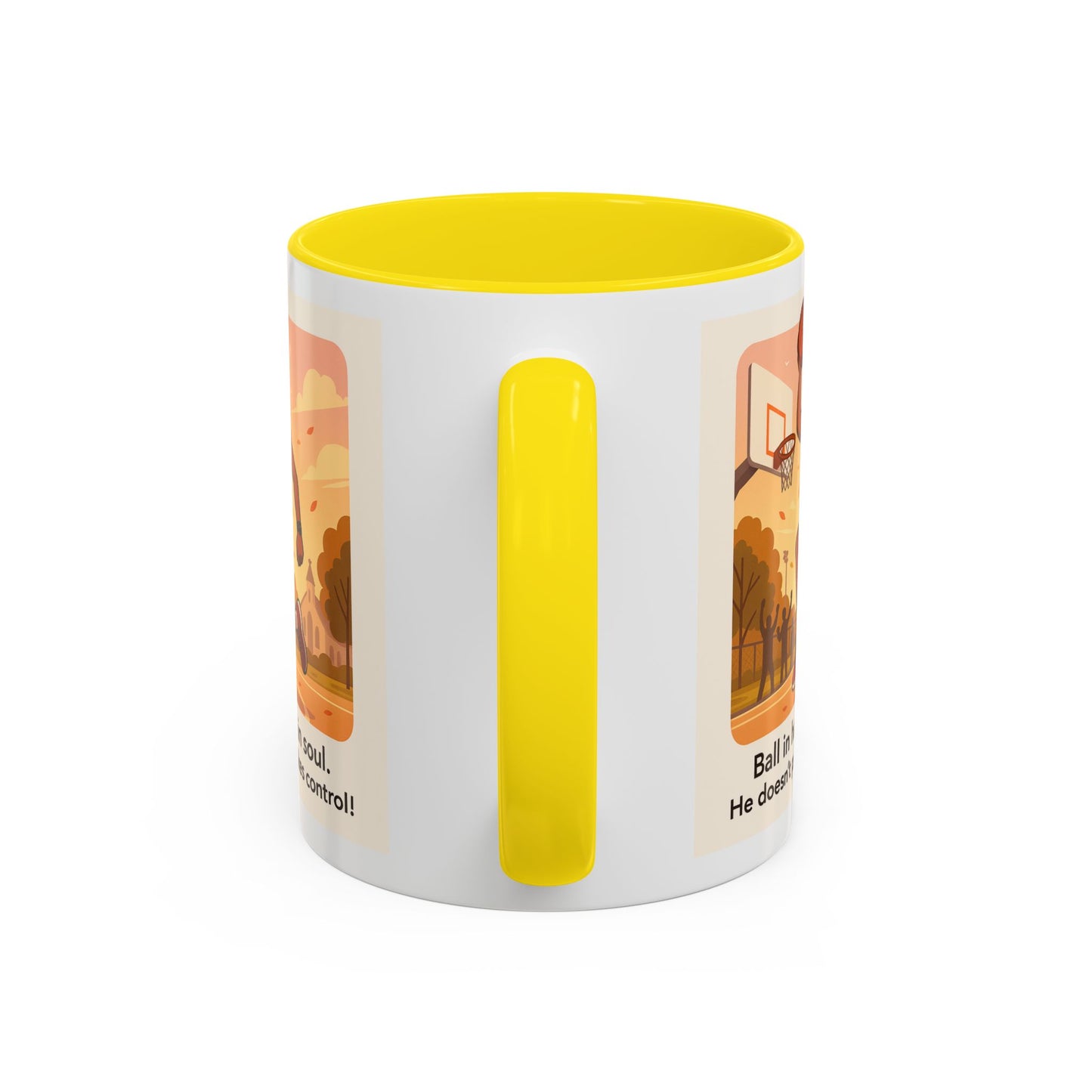 Dynamic Basketball Coffee Mug - Motivational Sports