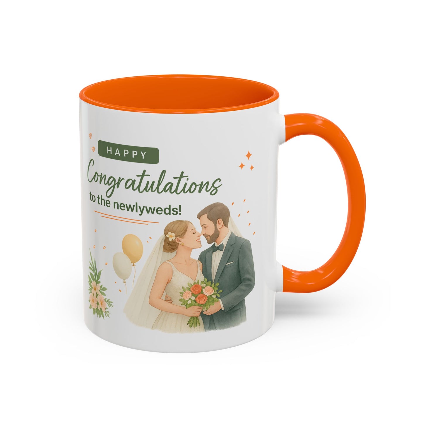 Personalized Wedding Congratulations Mug, Newlywed Gift, Custom Couples Cup, Bridal Shower Favor, Unique Wedding Keepsake