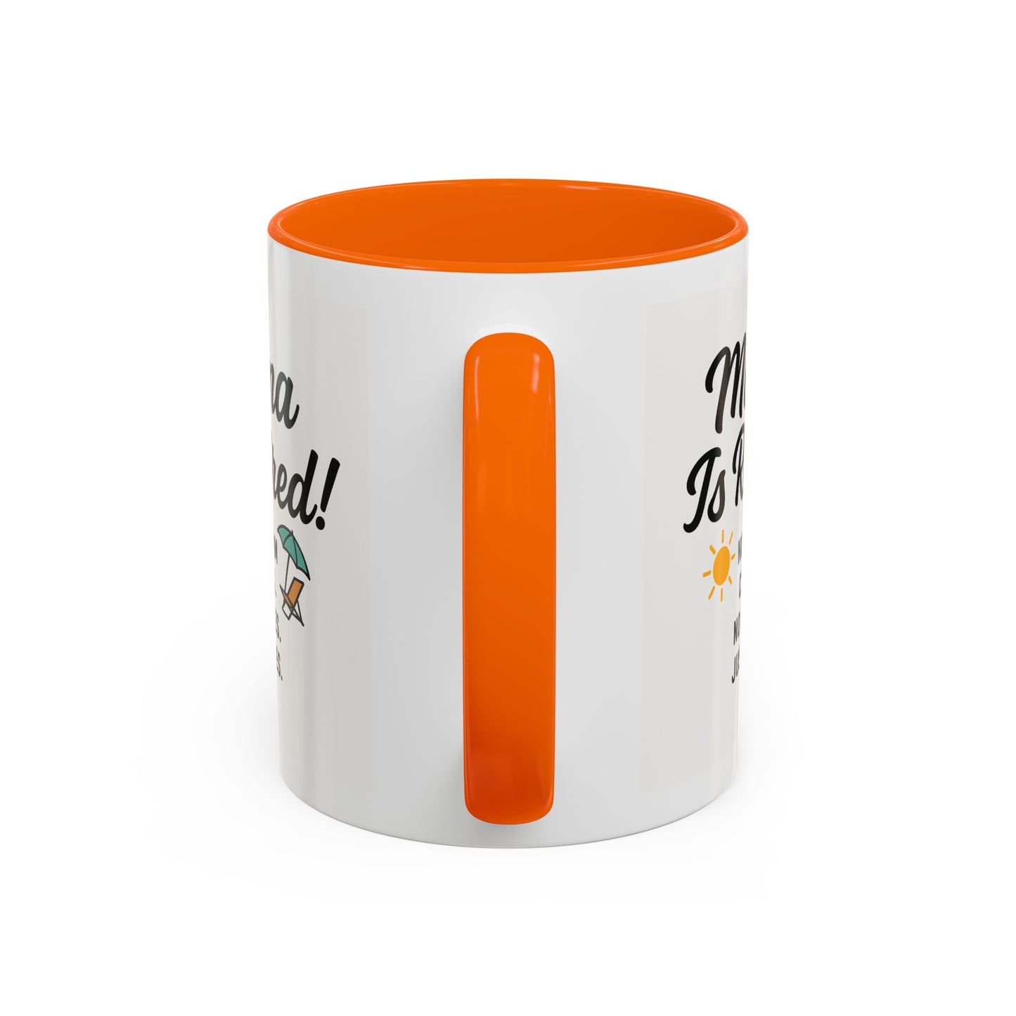Retirement Celebration Coffee Mug - 'Mama Is Retired!' - Black Accent - 11oz & 15oz