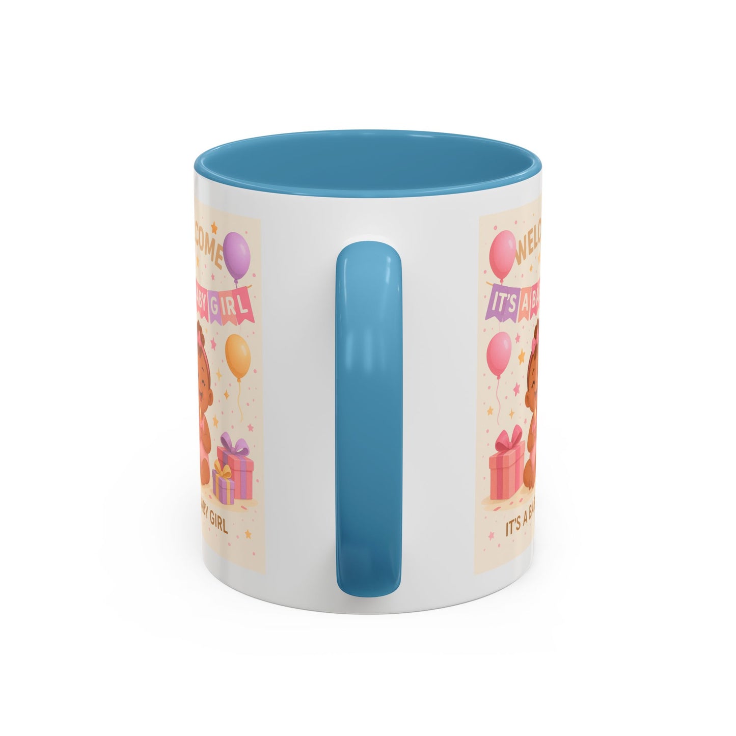 Personalized Baby Girl Welcome Mug - Cute Baby Design