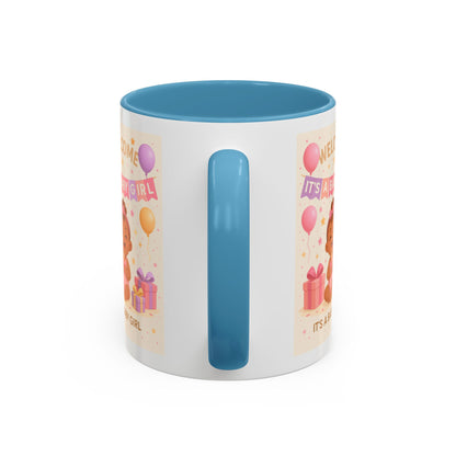 Personalized Baby Girl Welcome Mug - Cute Baby Design