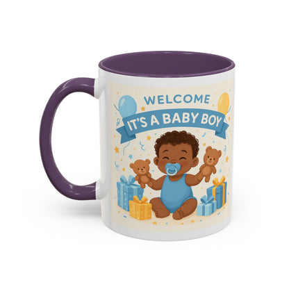 Welcome Baby Boy Coffee Mug - Born to Steal Hearts - Perfect Baby Shower Gift