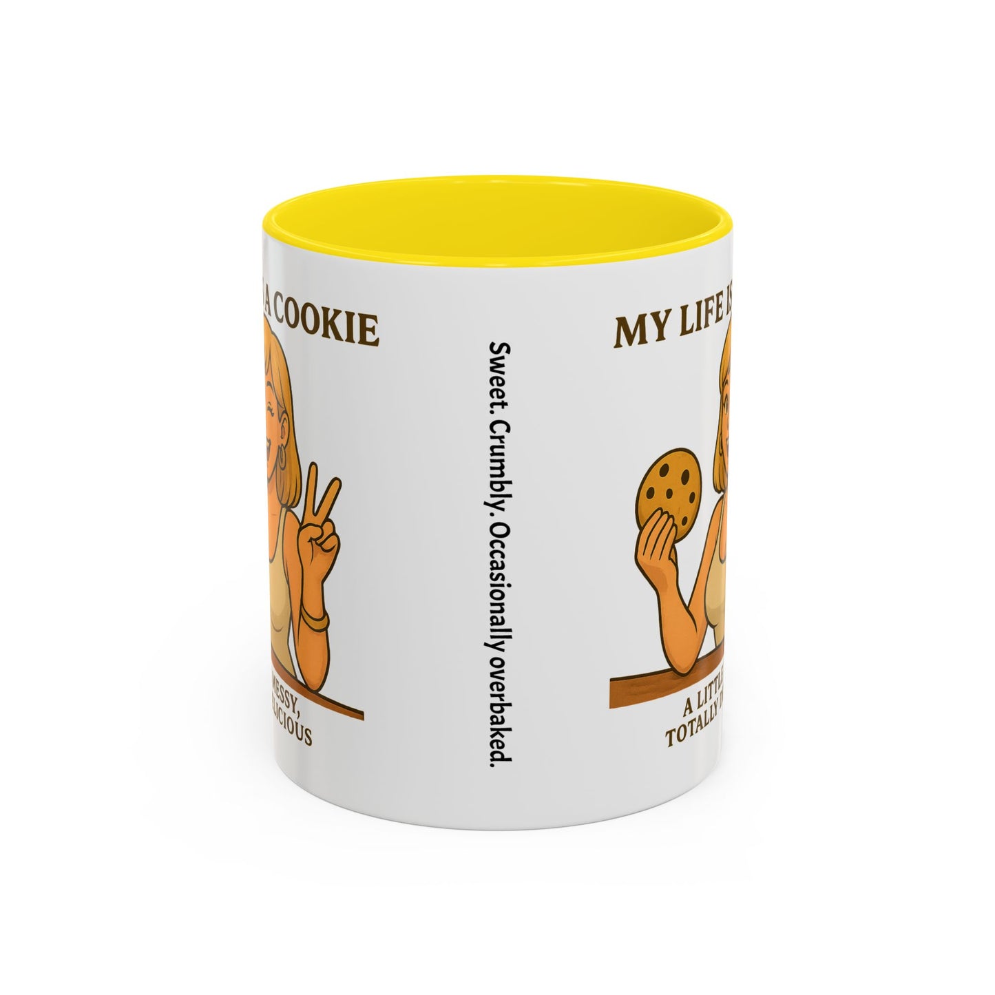 Funny Life is a Cookie Coffee Mug - Perfect for Treat Lovers