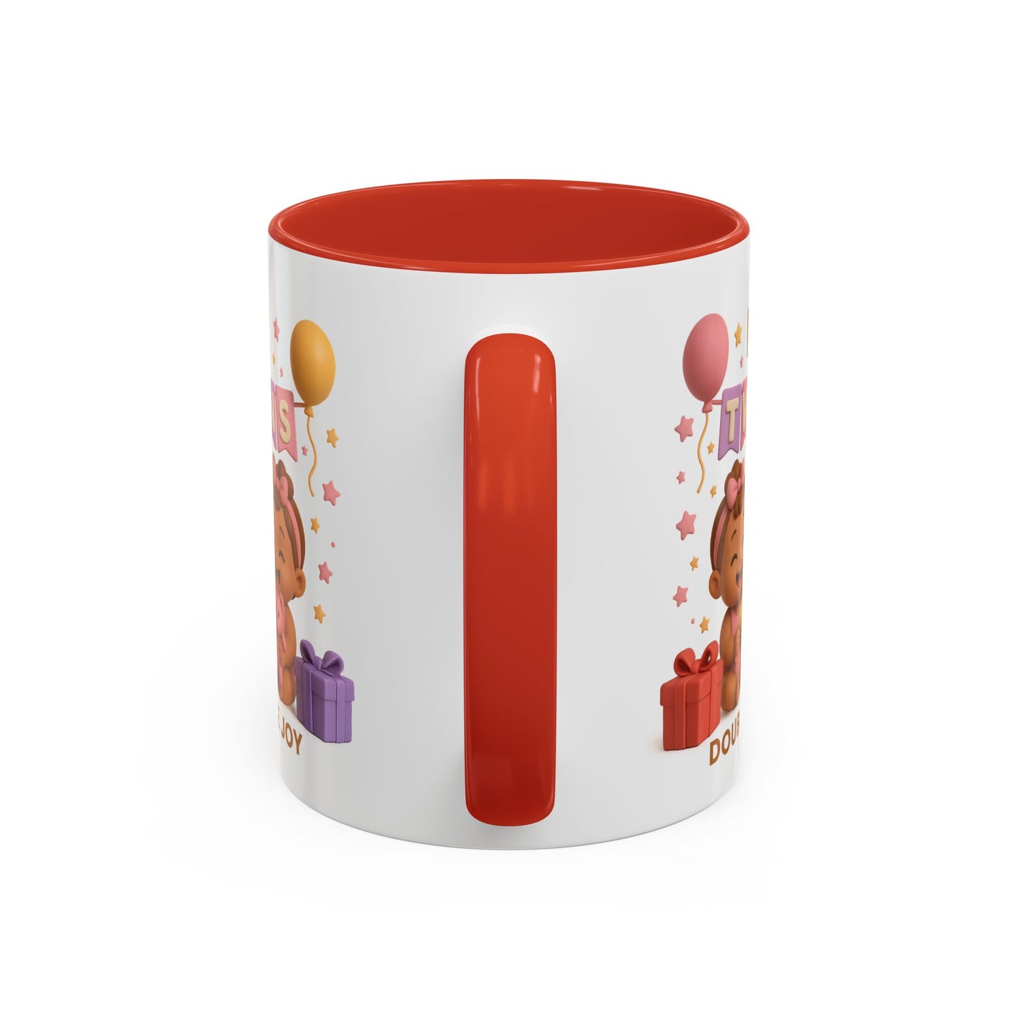Twins Celebration Coffee Mug – Double the Joy, Gifts for New Parents, Baby Shower Favor, Sibling Gift, Cute Mug for Twins