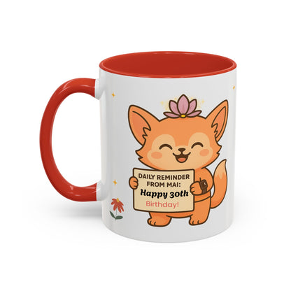 30th Birthday Coffee Mug - Gift for Milestones, Birthday Celebration