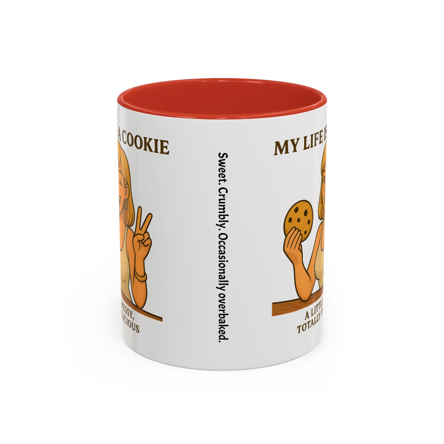 Funny Life is a Cookie Coffee Mug - Perfect for Treat Lovers
